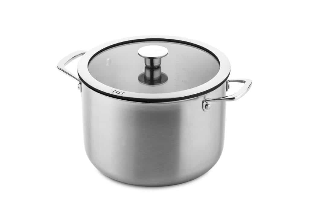 RVS deep pot 24cm lid