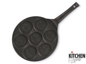 Kitchen Fun Blini pan smiley's