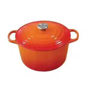 Le Creuset braadpan 24 cm extra hoog oranje