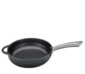 Küchenprofi gietijzeren hoge koekenpan/hapjespan 28cm zwart